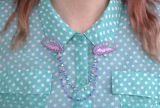 Bijou de col "Cute Stegosaurus"