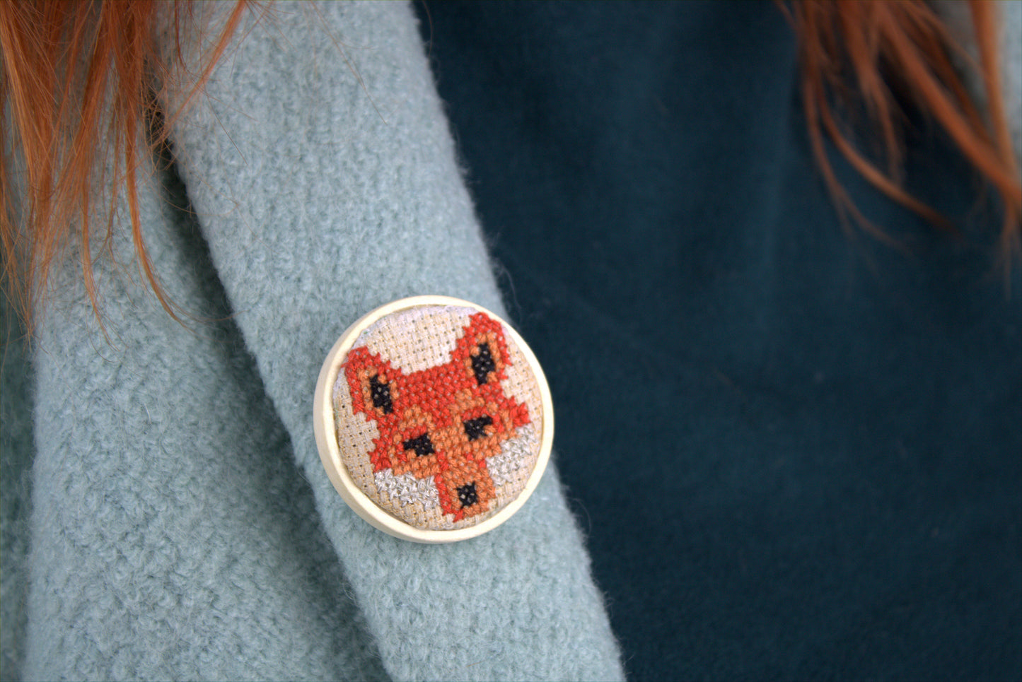 Broche Renard Doré