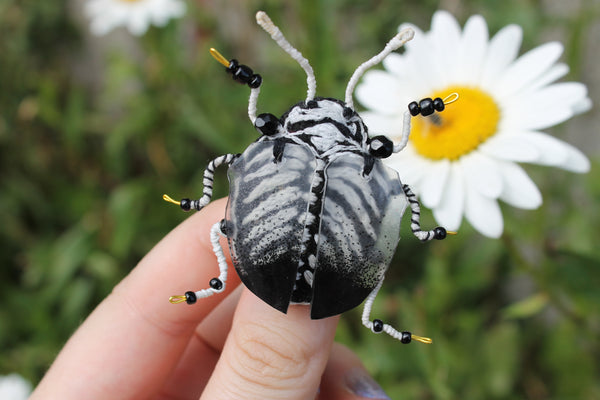 Broche scarabée "Skelton"