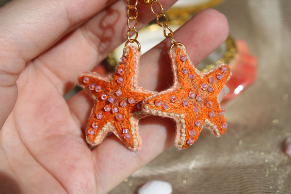 Boucles d'oreilles " Super stars"