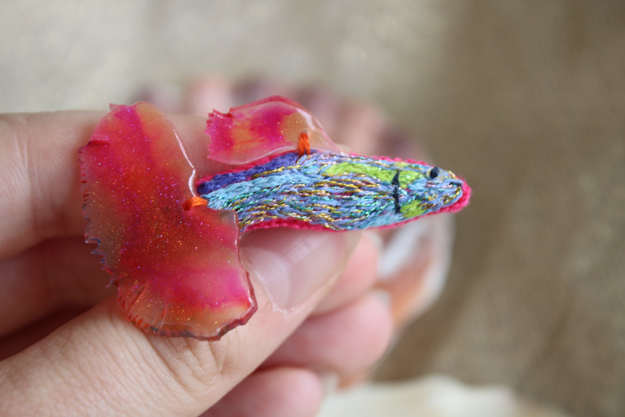Broche " cutie guppy"