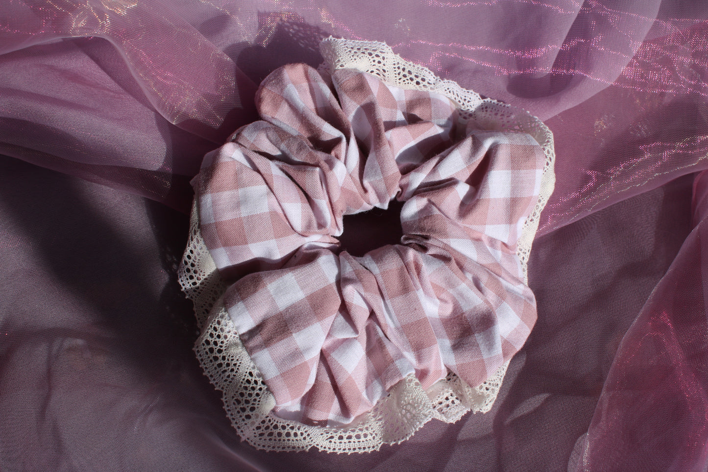 Chouchou froufrou rose