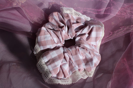 Chouchou froufrou rose