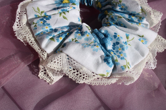 Chouchou froufrou bleu
