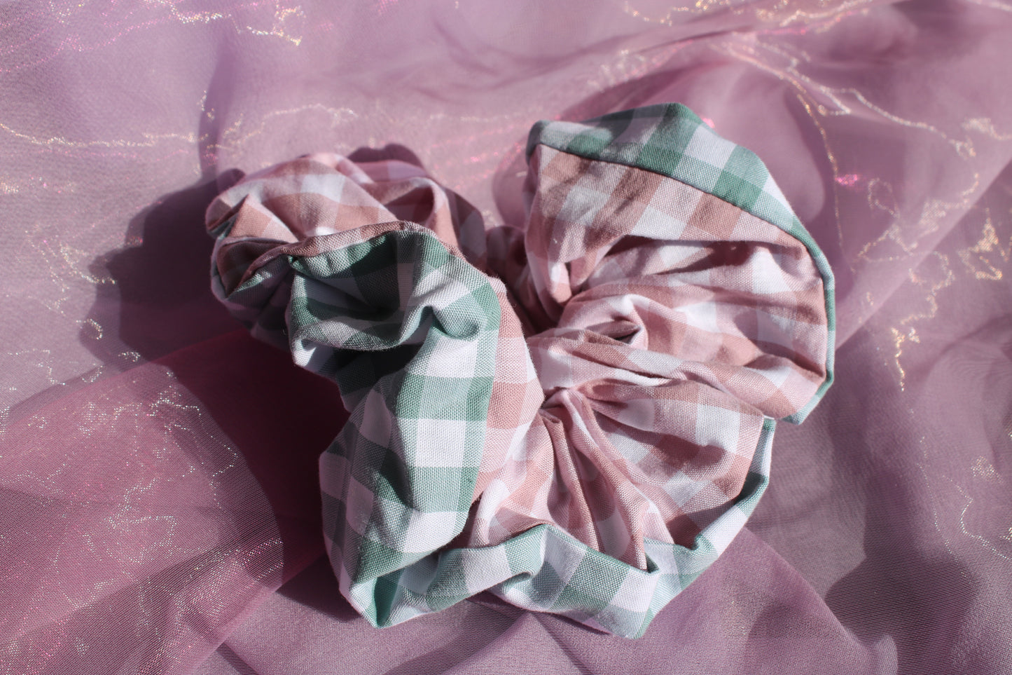 Chouchou pastel vichy