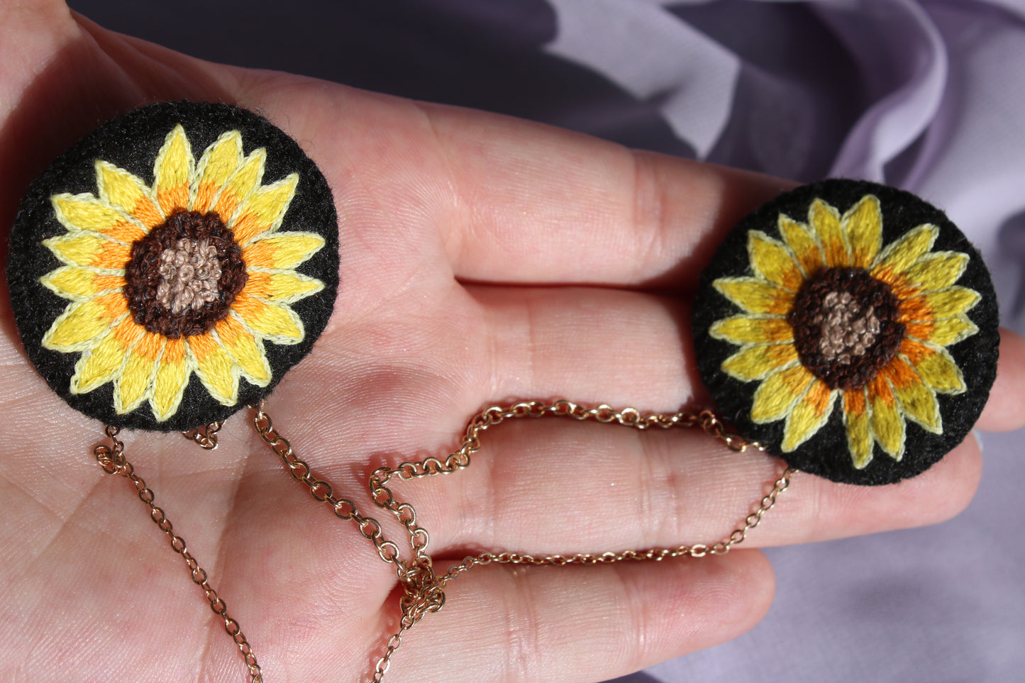 Bijou de col "Sunflower"