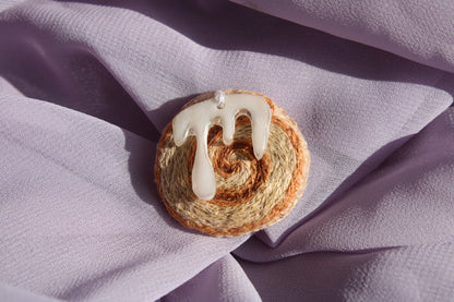Broche " Frosty cinnamon"