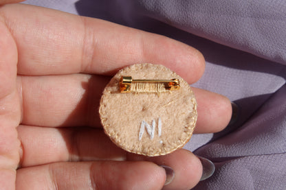 Broche " Frosty cinnamon"