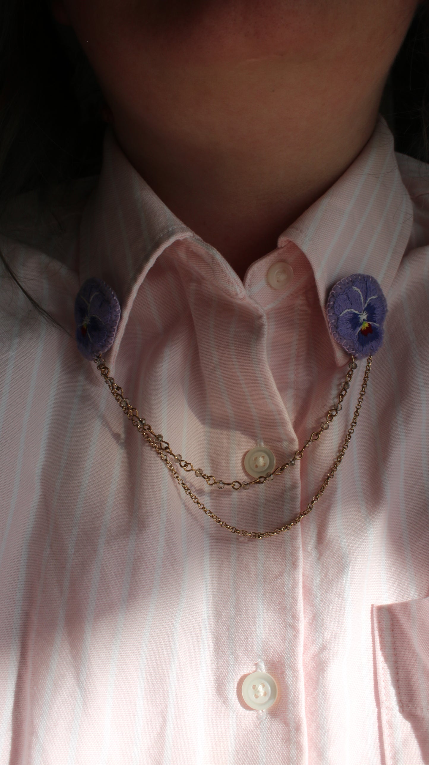 Bijou de col " Pensées"