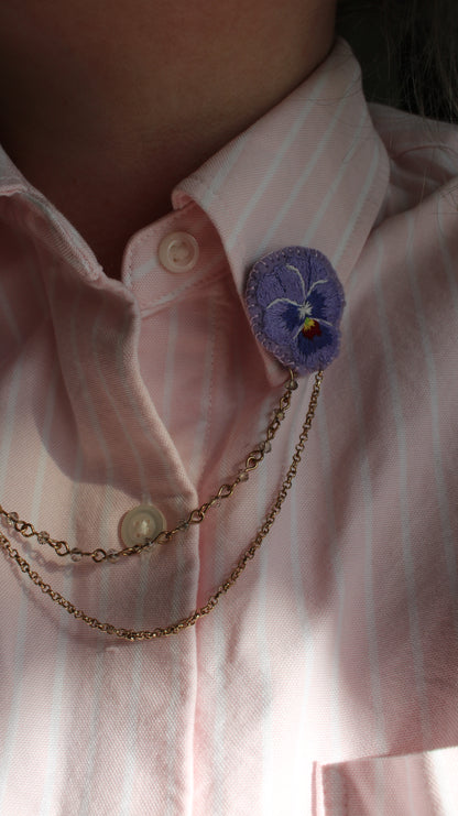 Bijou de col " Pensées"