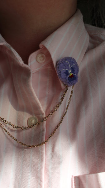 Bijou de col " Pensées"