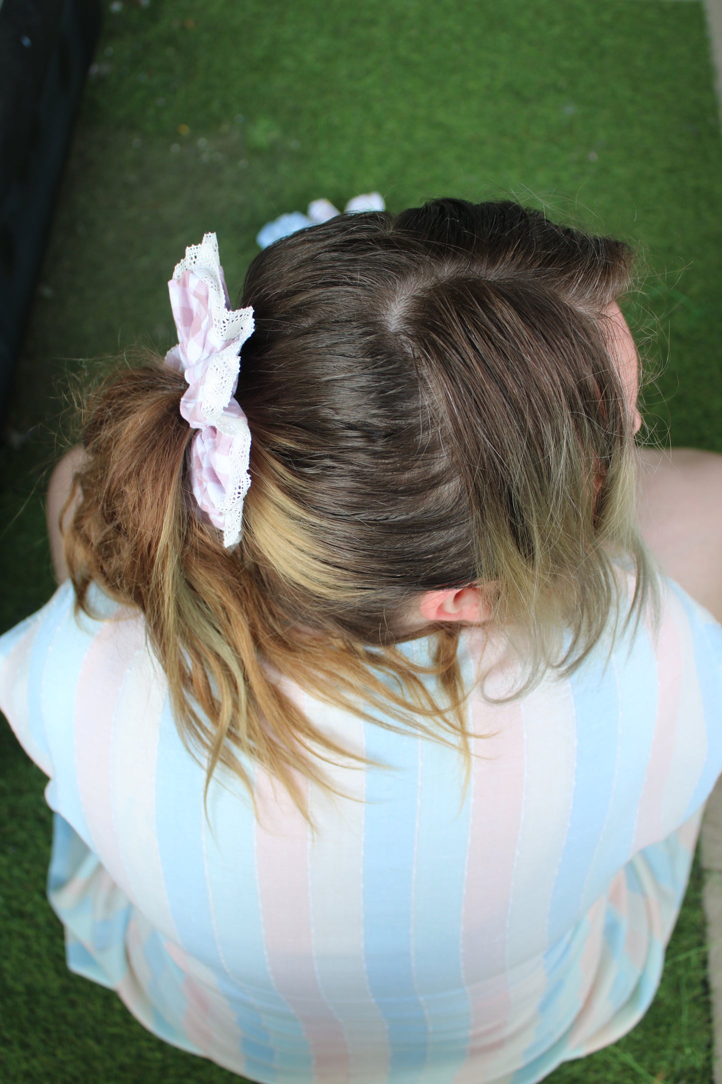 Chouchou froufrou rose