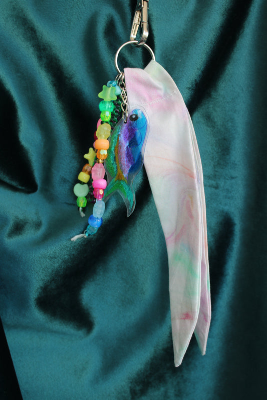 Porte-clés ' poisson arc en ciel"