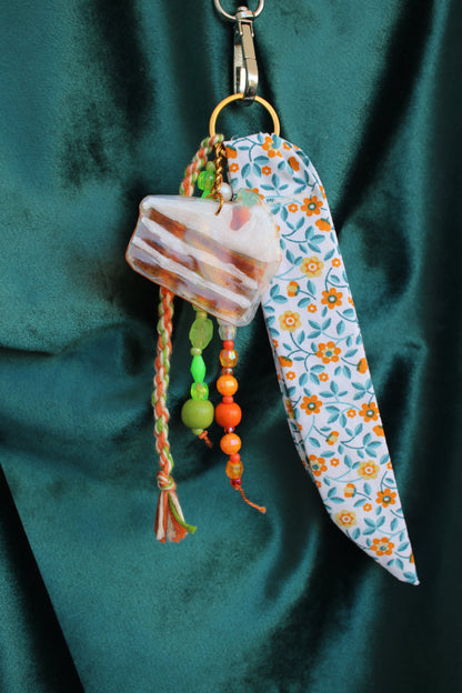 Porte-clés " carrot cake"