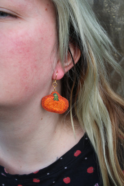 Boucles doreilles " cuties pumpkin"