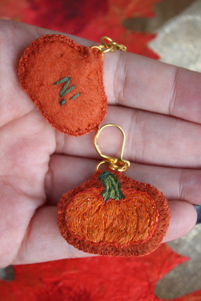 Boucles doreilles " cuties pumpkin"