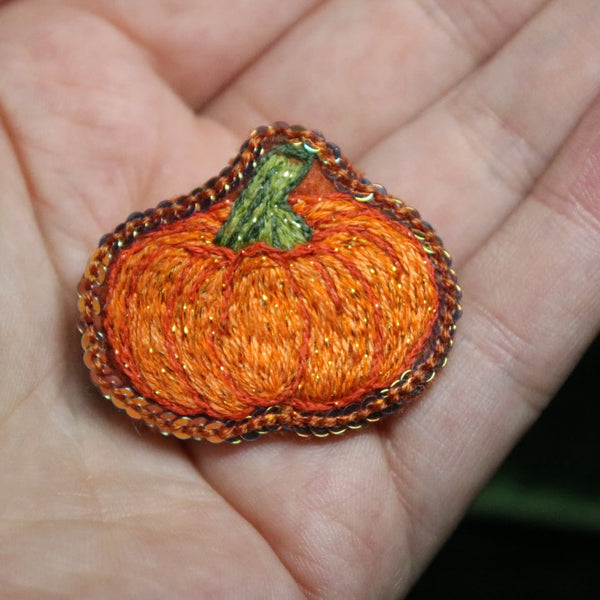 Broche " shiny pumpkin"