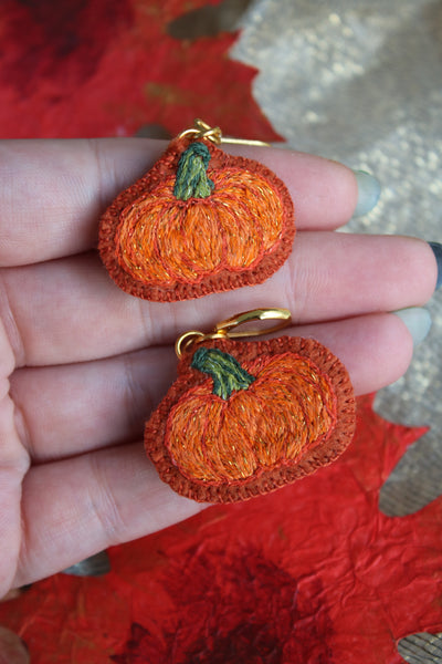 Boucles doreilles " cuties pumpkin"
