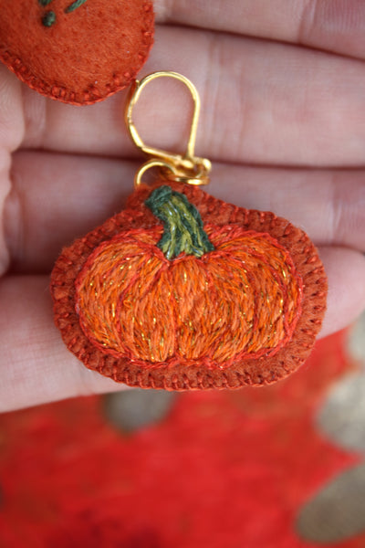 Boucles doreilles " cuties pumpkin"