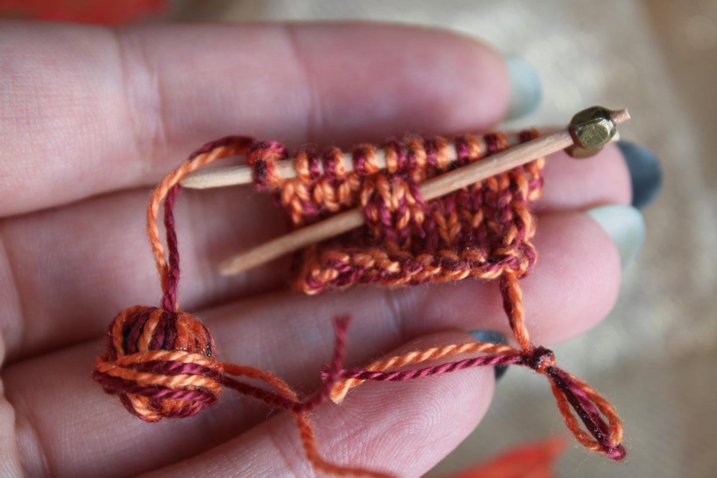 Broche " Sweet knitting"