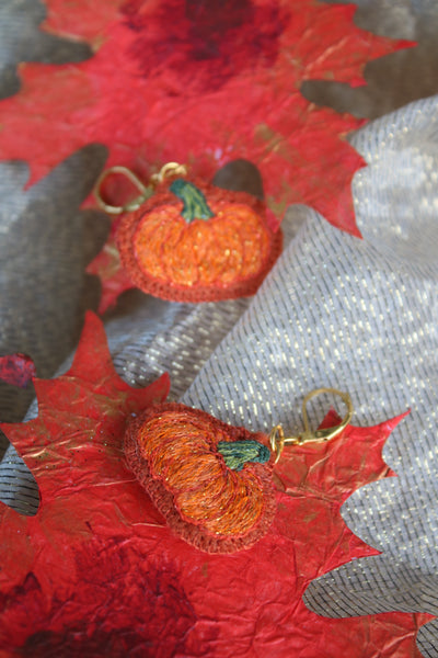 Boucles doreilles " cuties pumpkin"