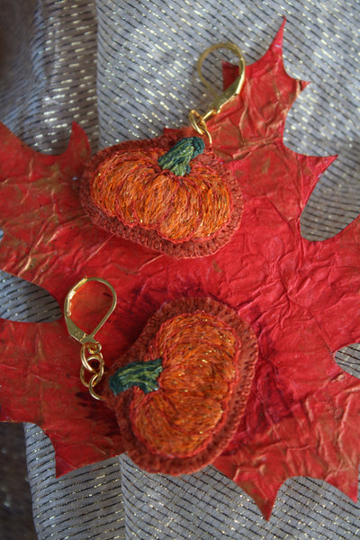 Boucles doreilles " cuties pumpkin"