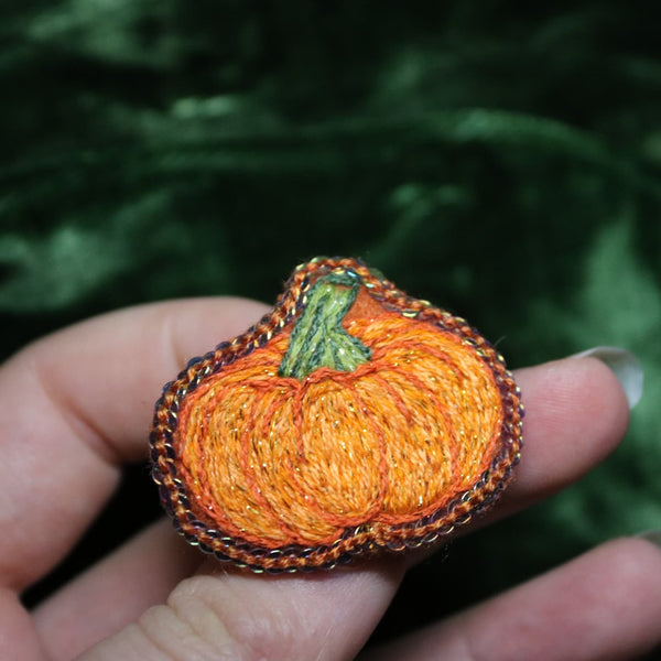 Broche " shiny pumpkin"