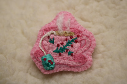 Broche "Spicy tea"