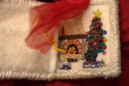 Pin's brodé "Fireplace"