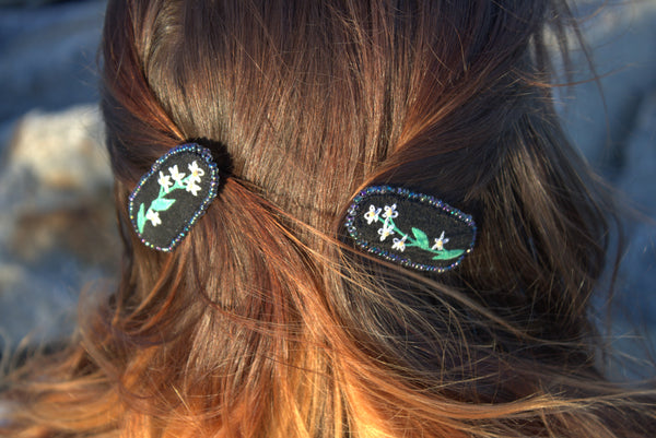 Barrettes "Tiny Flowers"