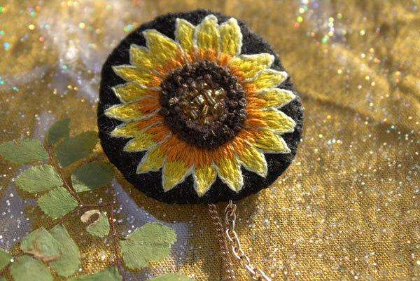 Bijou de col "Sunflower"