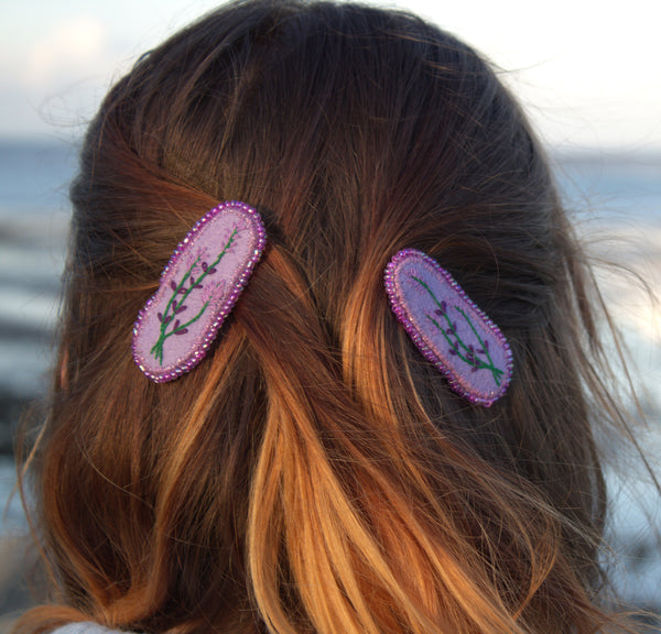 Barrettes "Sweet Lavender"