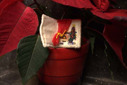 Pin's brodé "Fireplace"