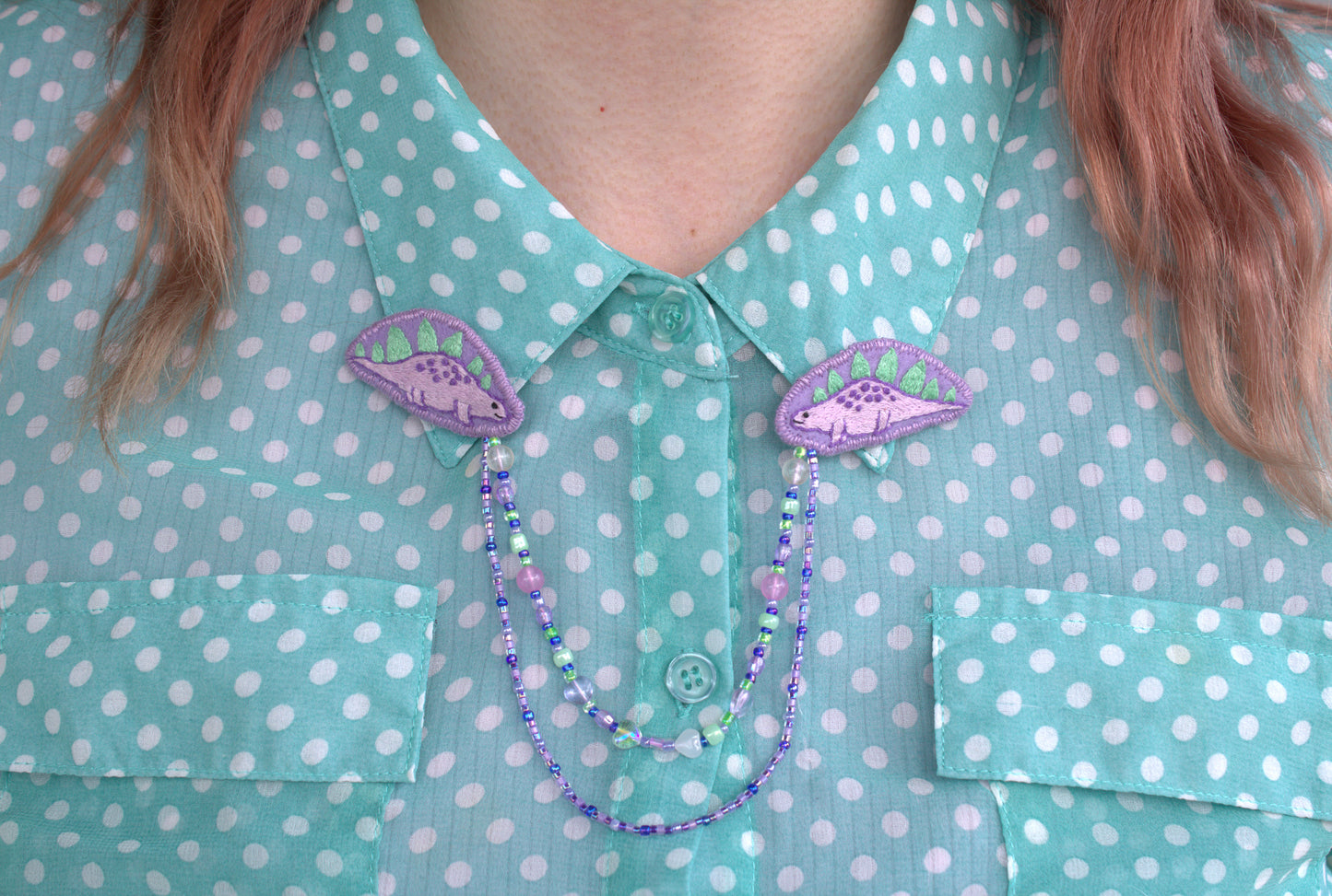 Bijou de col "Cute Stegosaurus"