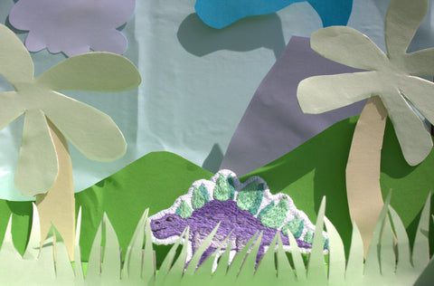 Patch " Purple Stegosaurus"