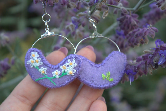 Créoles "Tiny Flowers"