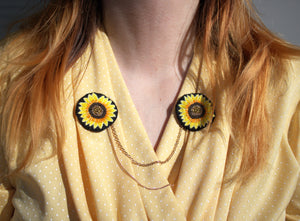 Bijou de col "Sunflower"