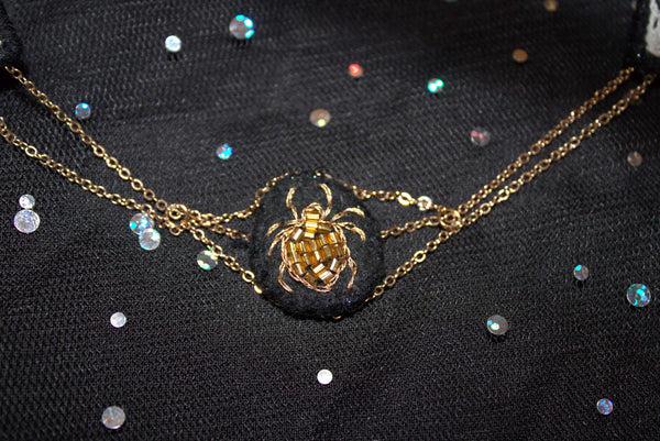 Bijou de col " Spider Web"