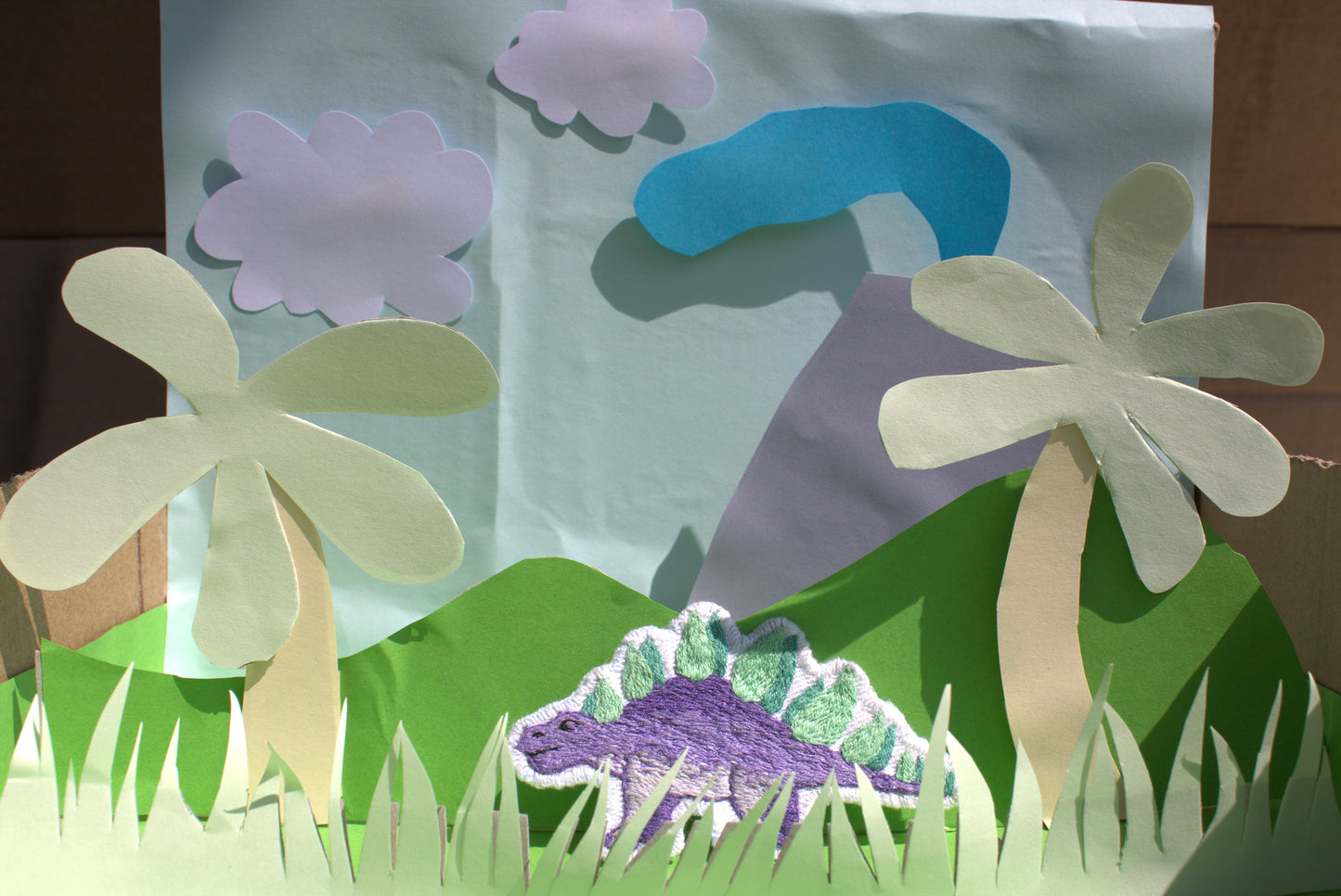 Patch " Purple Stegosaurus"