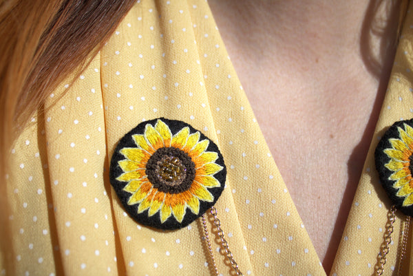 Bijou de col "Sunflower"