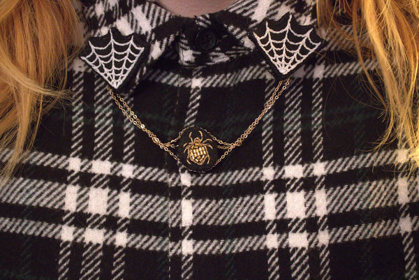 Bijou de col " Spider Web"