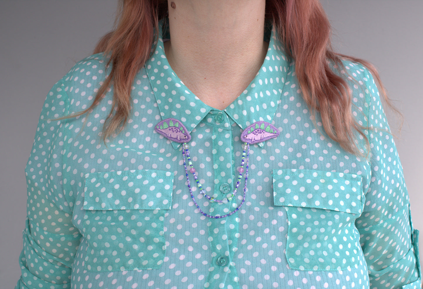 Bijou de col "Cute Stegosaurus"