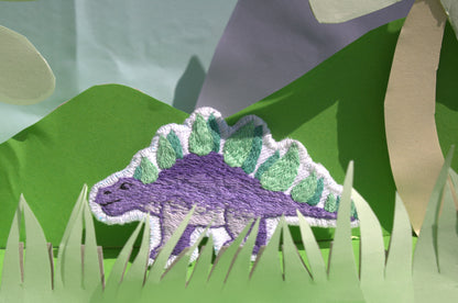 Patch " Purple Stegosaurus"