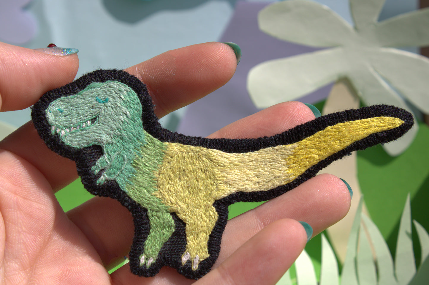 Patch " Gradient Green Rex"