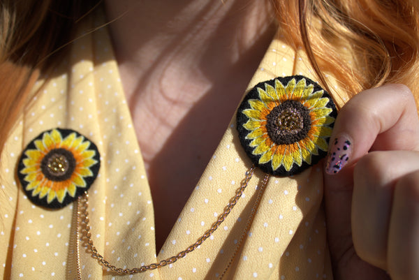 Bijou de col "Sunflower"