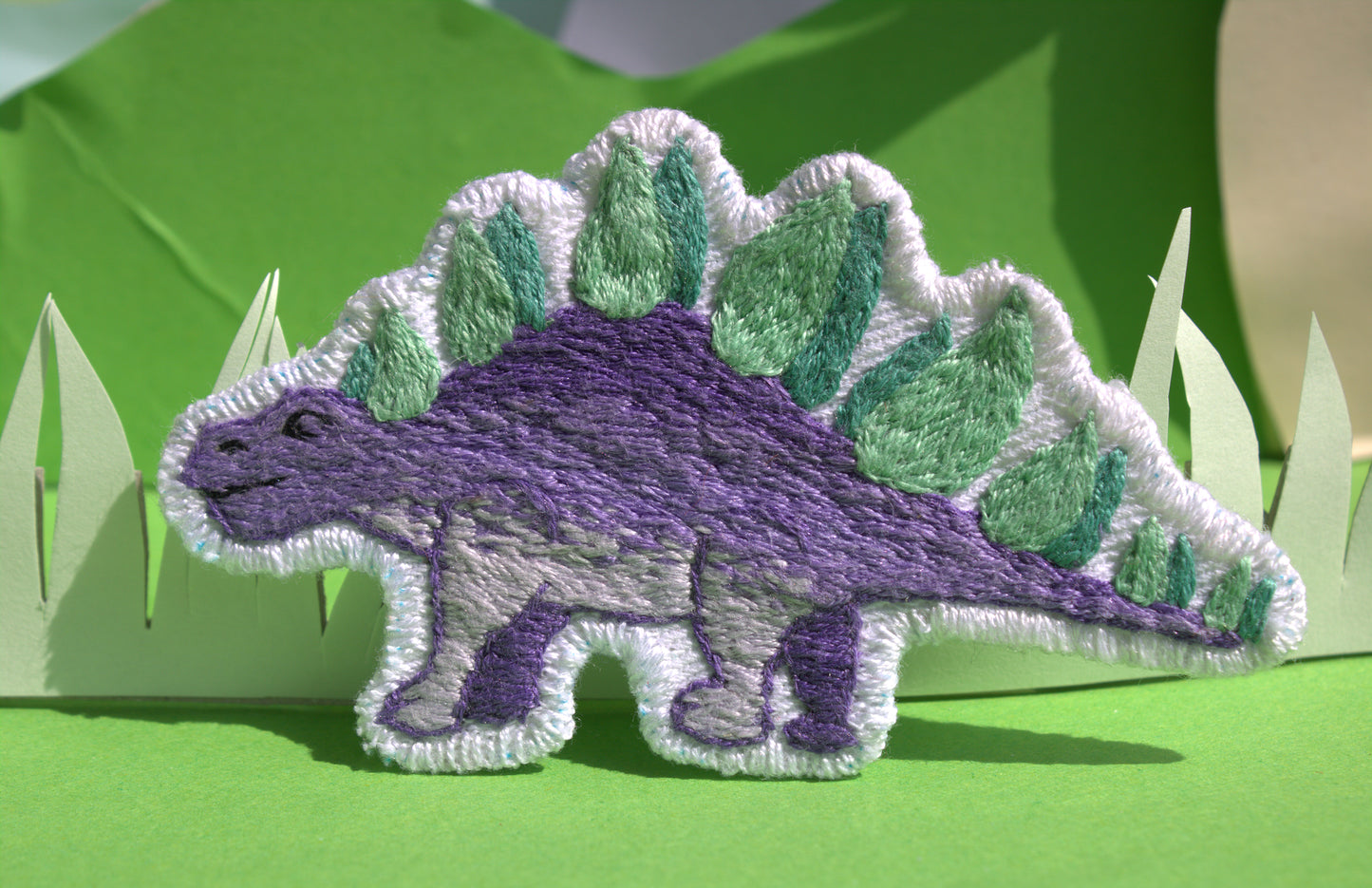 Patch " Purple Stegosaurus"