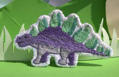 Patch " Purple Stegosaurus"