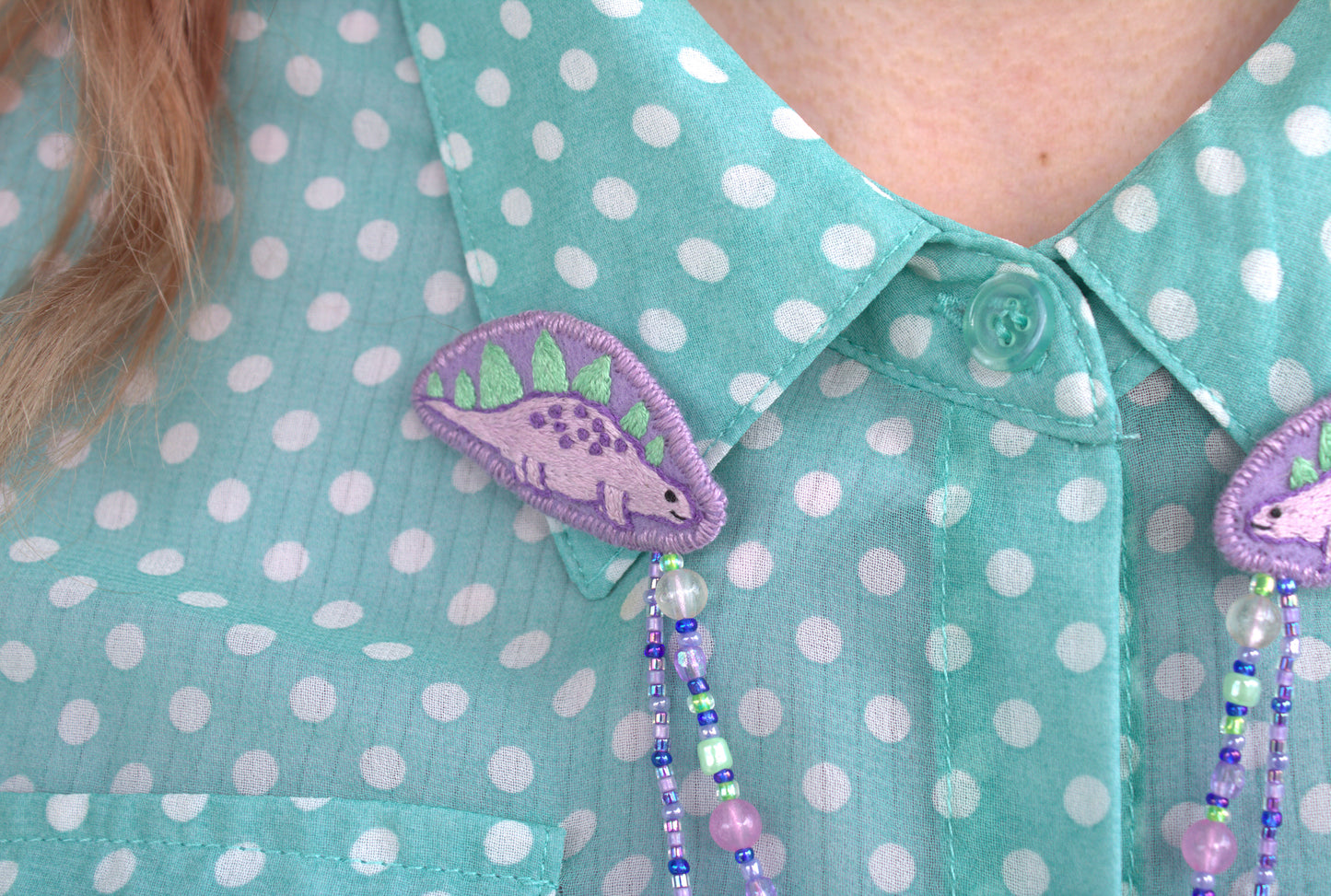 Bijou de col "Cute Stegosaurus"
