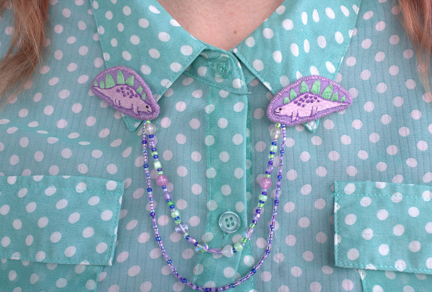 Bijou de col "Cute Stegosaurus"