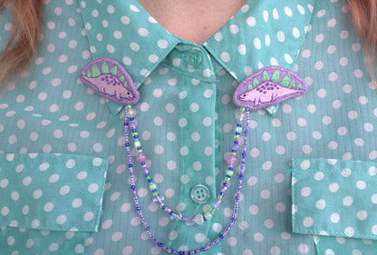 Bijou de col "Cute Stegosaurus"